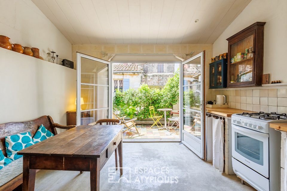 Maison de ville rénovée avec extérieurs