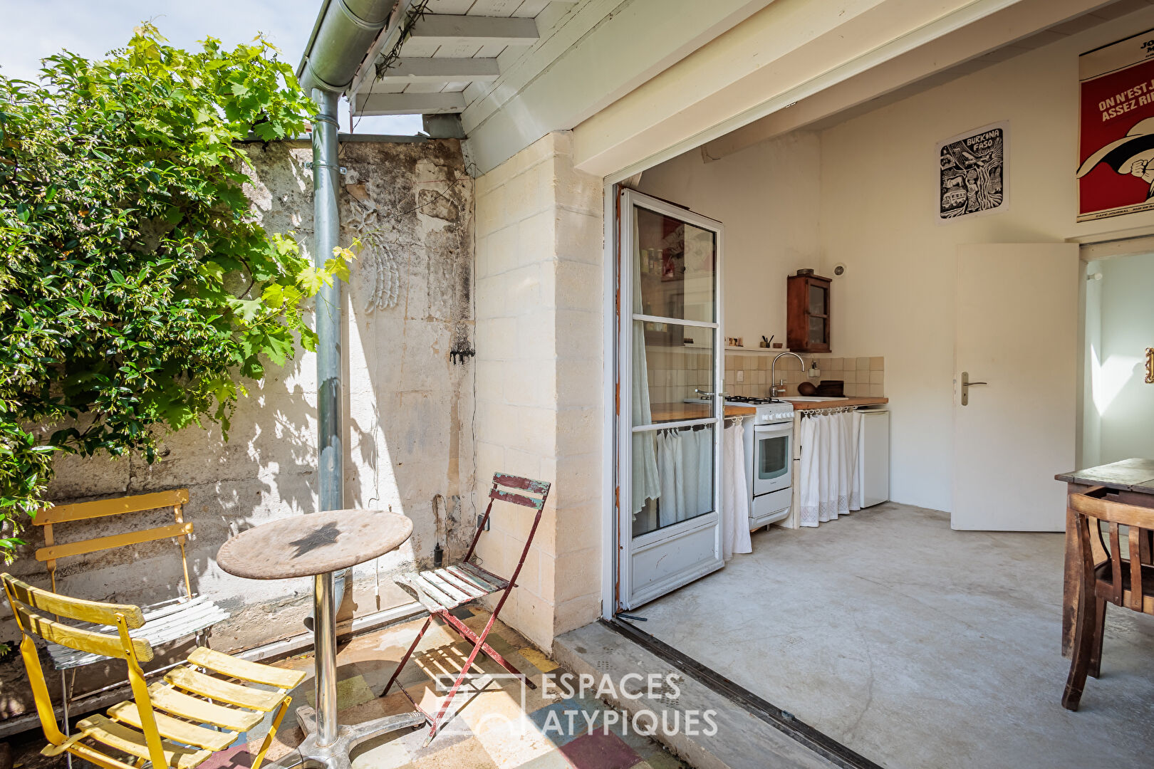 Renovated townhouse with exteriors