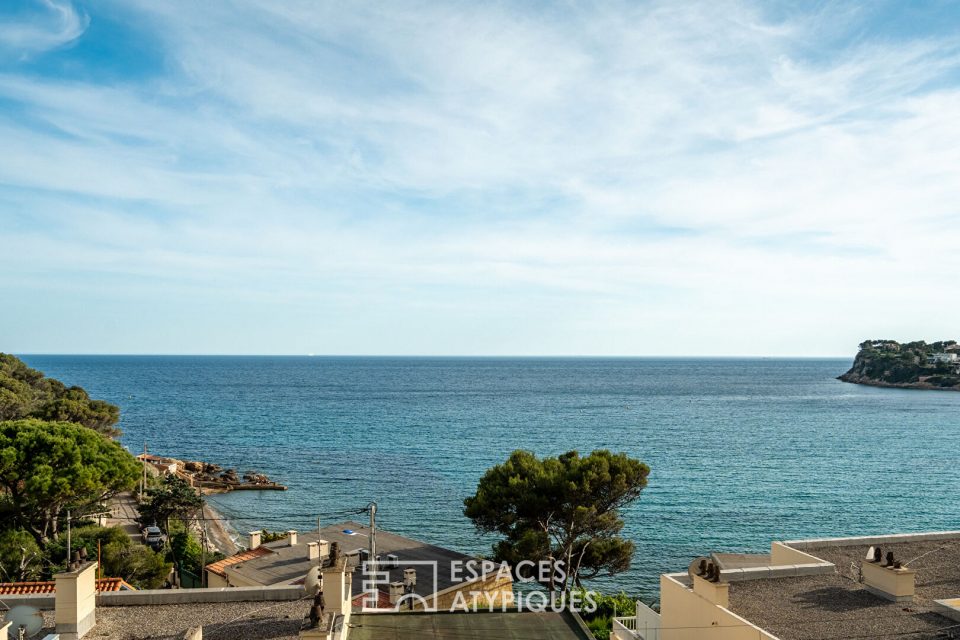 Maison centenaire avec vue mer panoramique