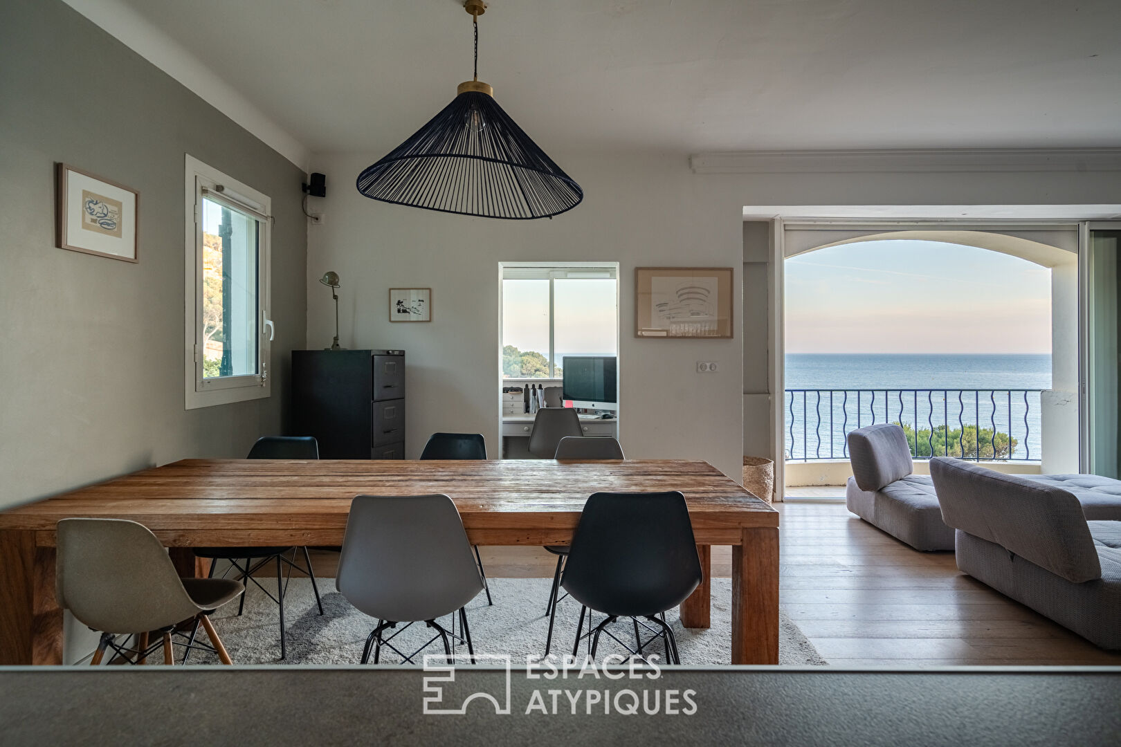 Maison centenaire avec vue mer panoramique