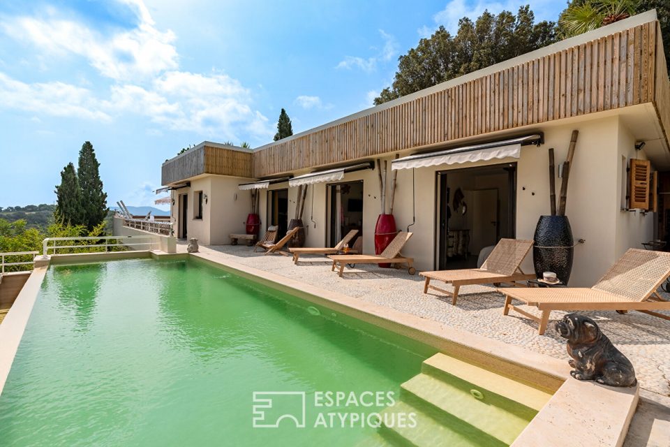 Vue mer et maquis - Maison contemporaine confidentielle à Porto-Vecchio