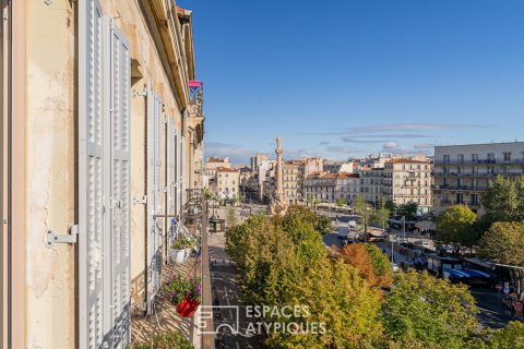 Bourgeois apartment on the top floor with open view
