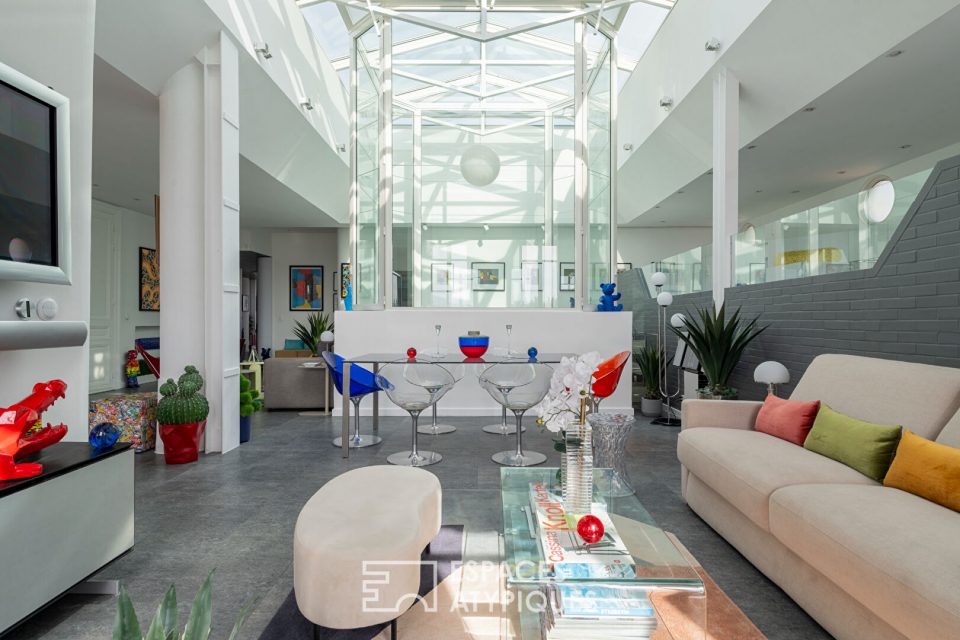 Loft d'architecte André Stern - 260 m² de lumière au sommet d'un immeuble Haussmannien