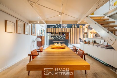 Loft rénové en dernier étage