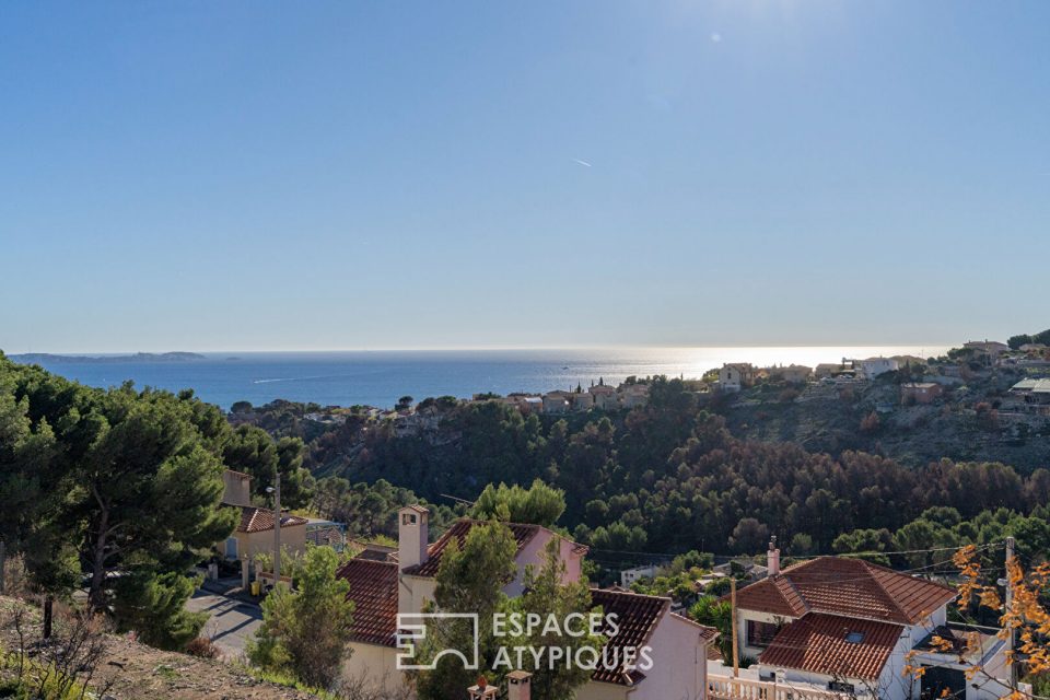 Maison avec vue mer et piscine