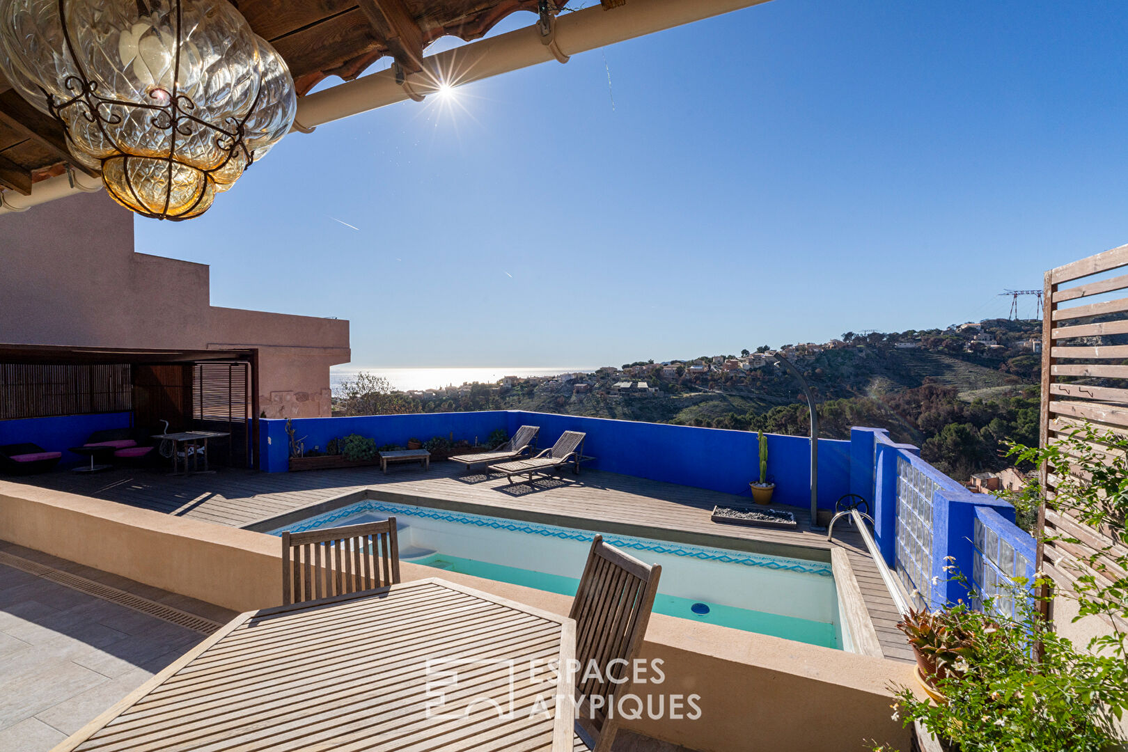 Maison avec vue mer et piscine