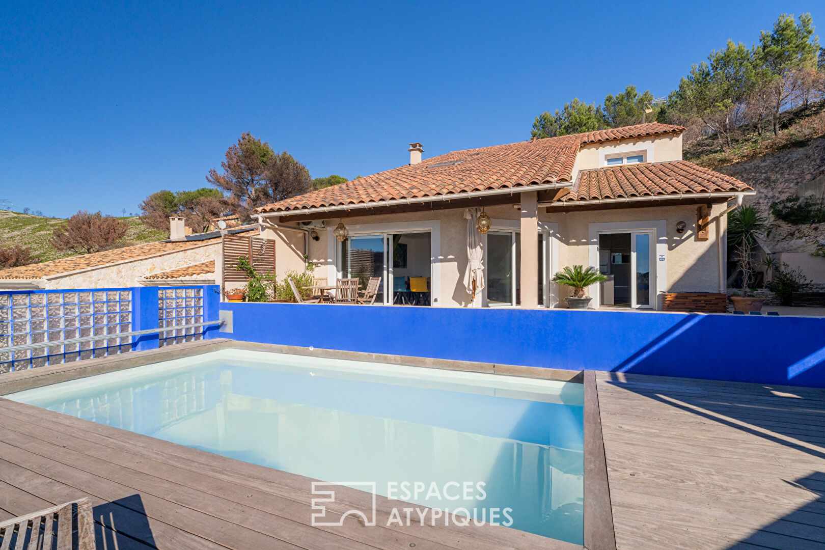 Maison avec vue mer et piscine