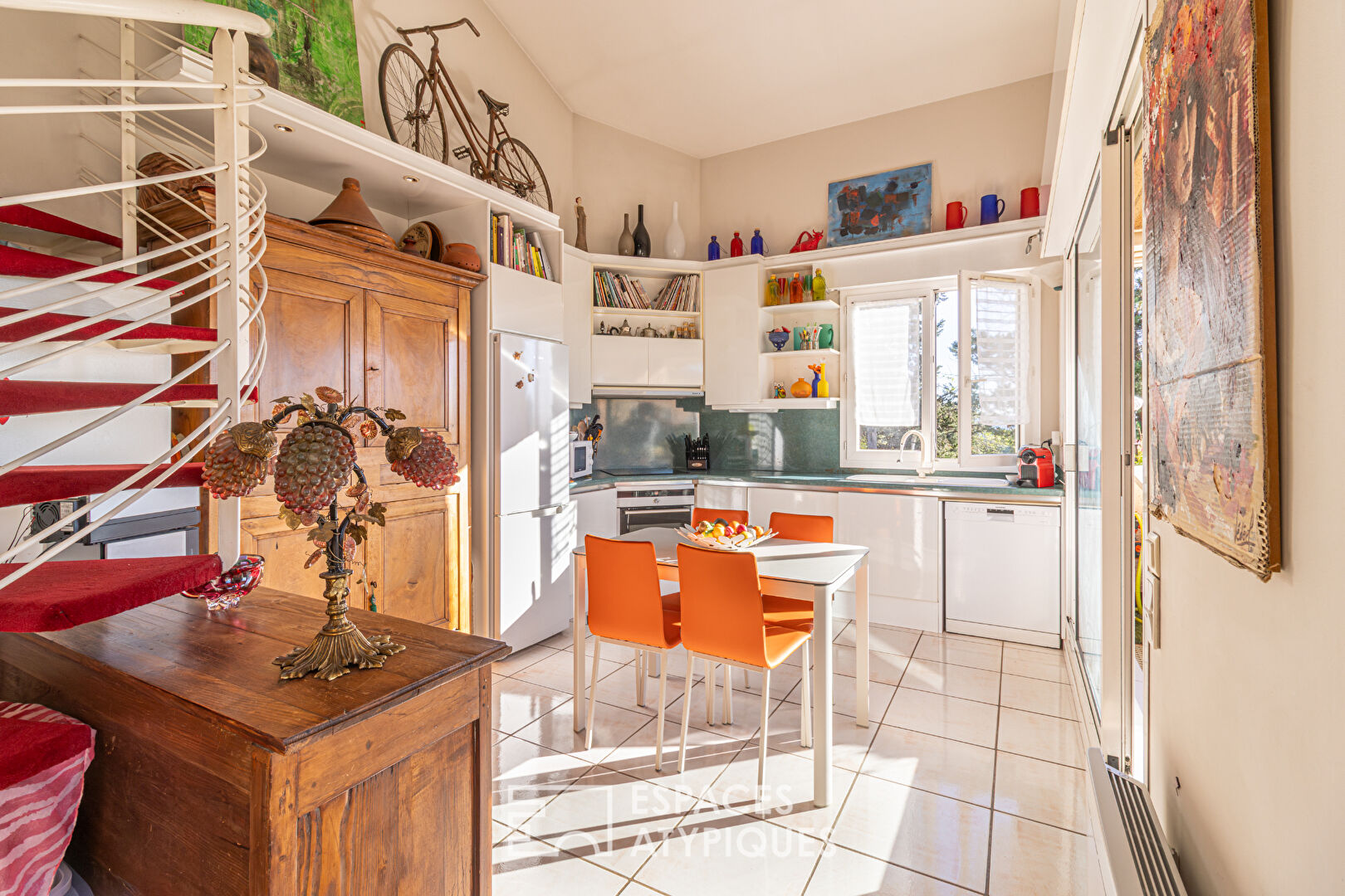 Loft lumineux avec terrasse et vue sur le parc