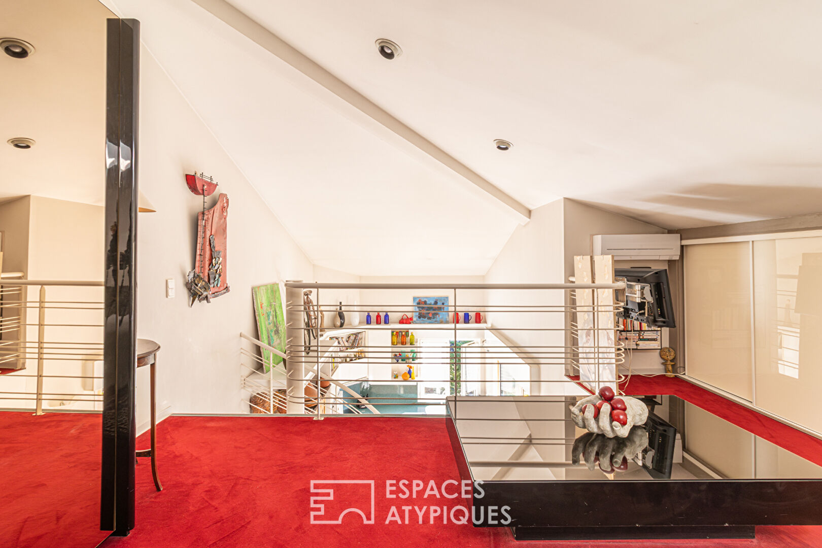 Loft lumineux avec terrasse et vue sur le parc