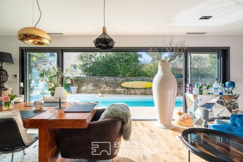 Maison contemporaine avec piscine