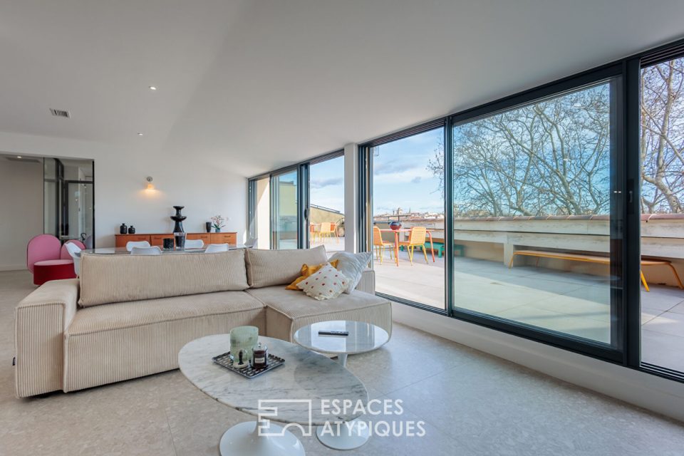 Duplex avec terrasse en dernier étage