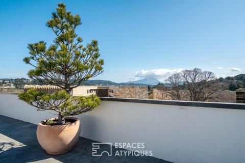 Toit-terrasse et vue Sainte-Victoire