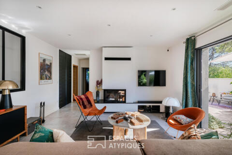 Villa contemporaine : volumes épurés et plain-pied