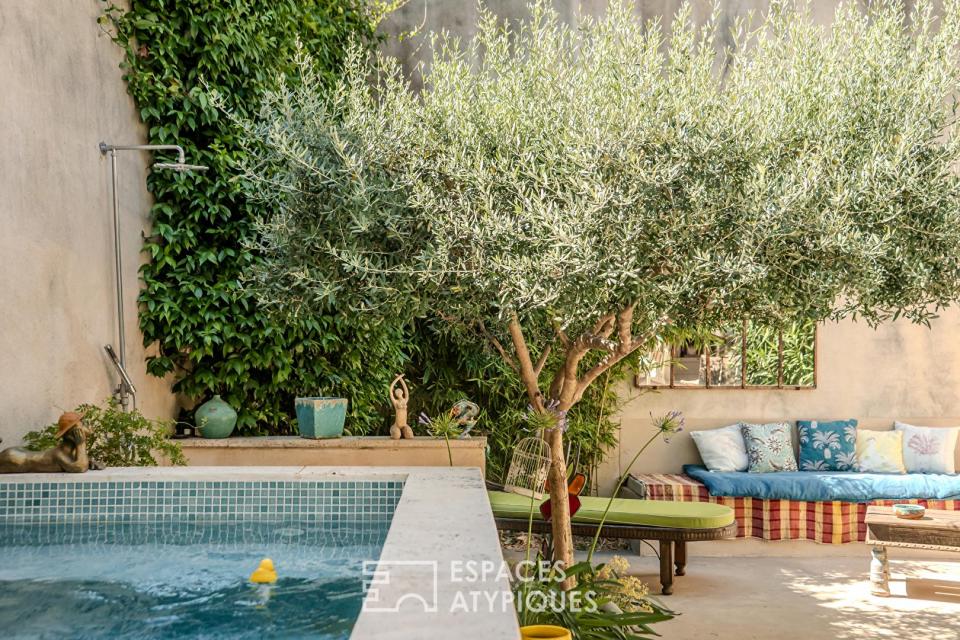 Maison de village avec patio et bassin au coeur de Saint-Rémy-de-Provence