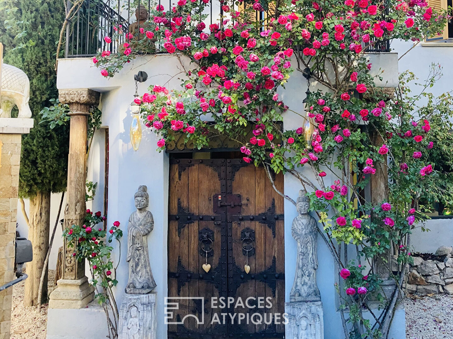 Maison de caractère avec jardin exotique