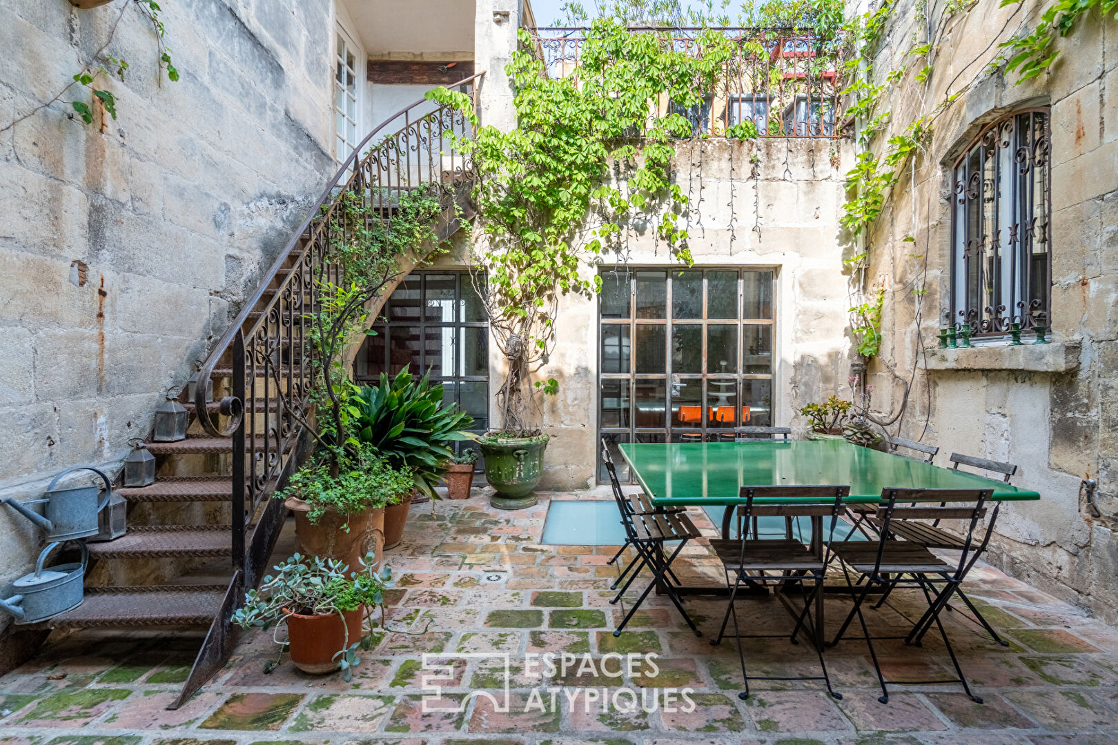 Hôtel particulier avec patio et terrasse panoramique