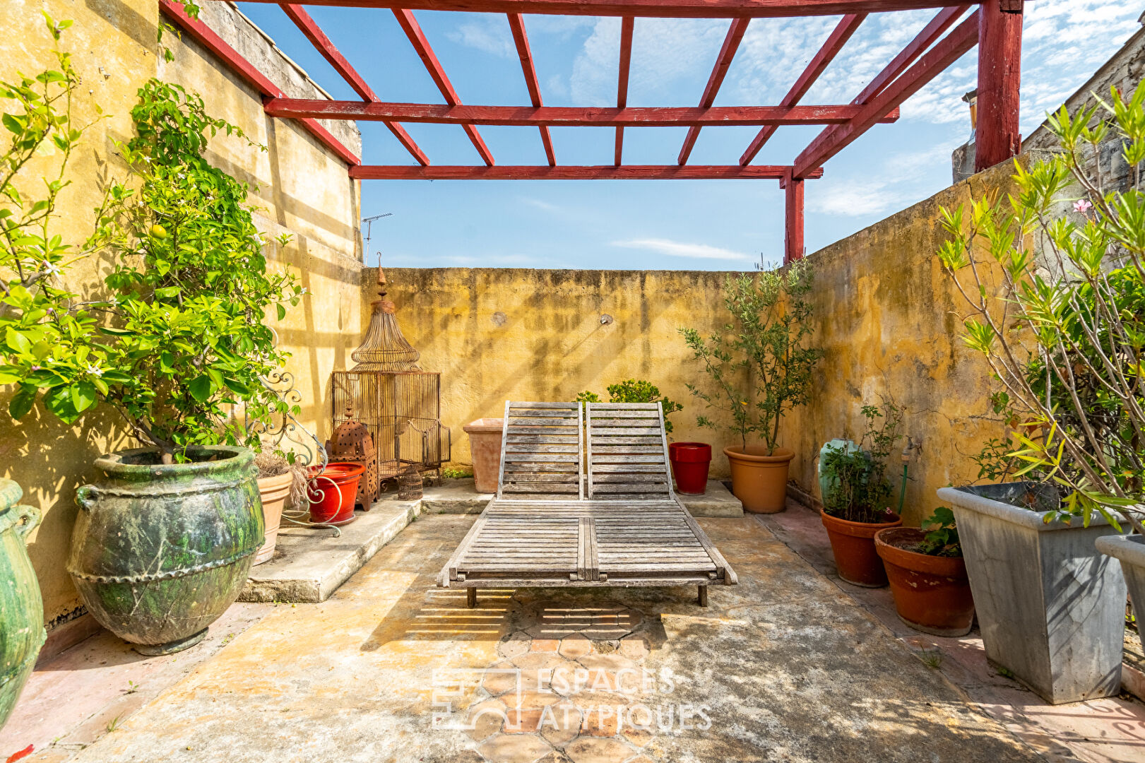 Hôtel particulier avec patio et terrasse panoramique