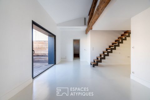 Contemporary apartment with terraces in the city center