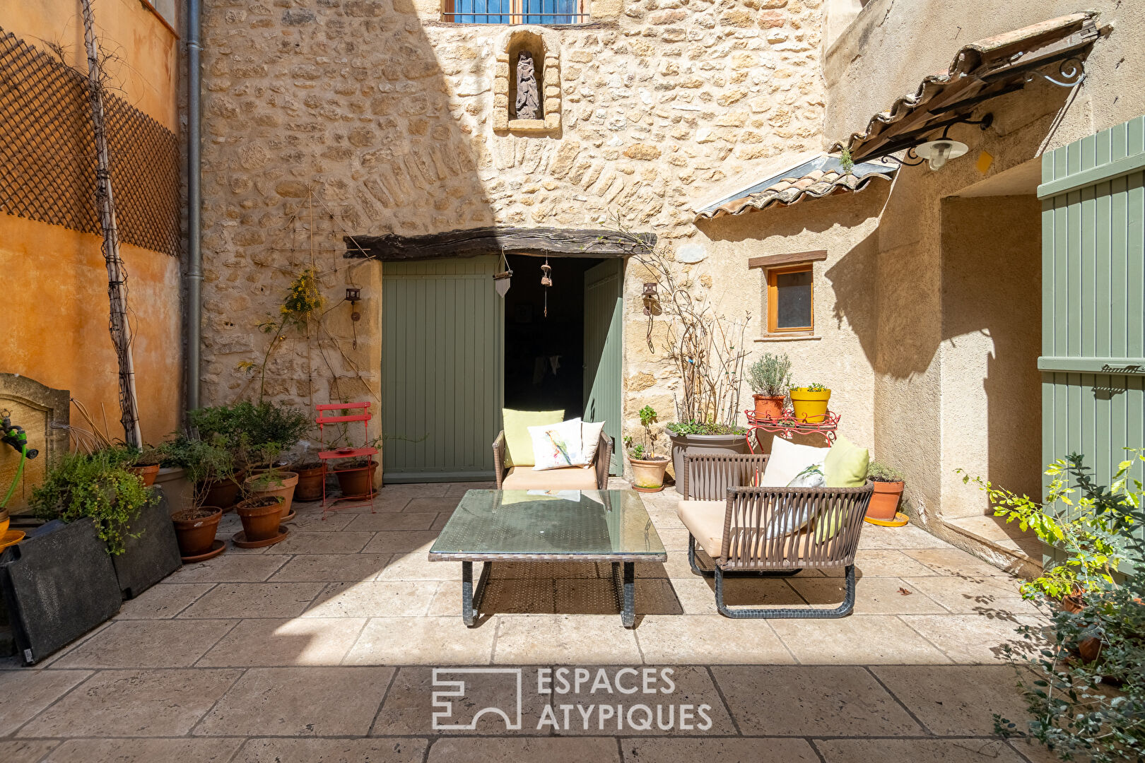 Village house with interior courtyard