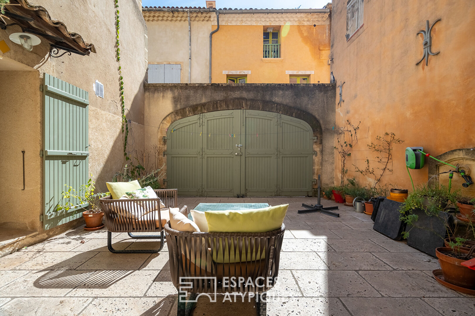 Village house with interior courtyard