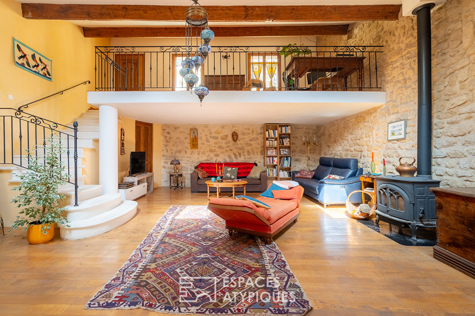 Village house with interior courtyard