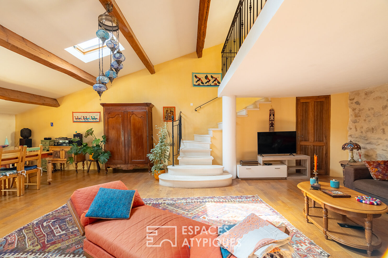 Village house with interior courtyard