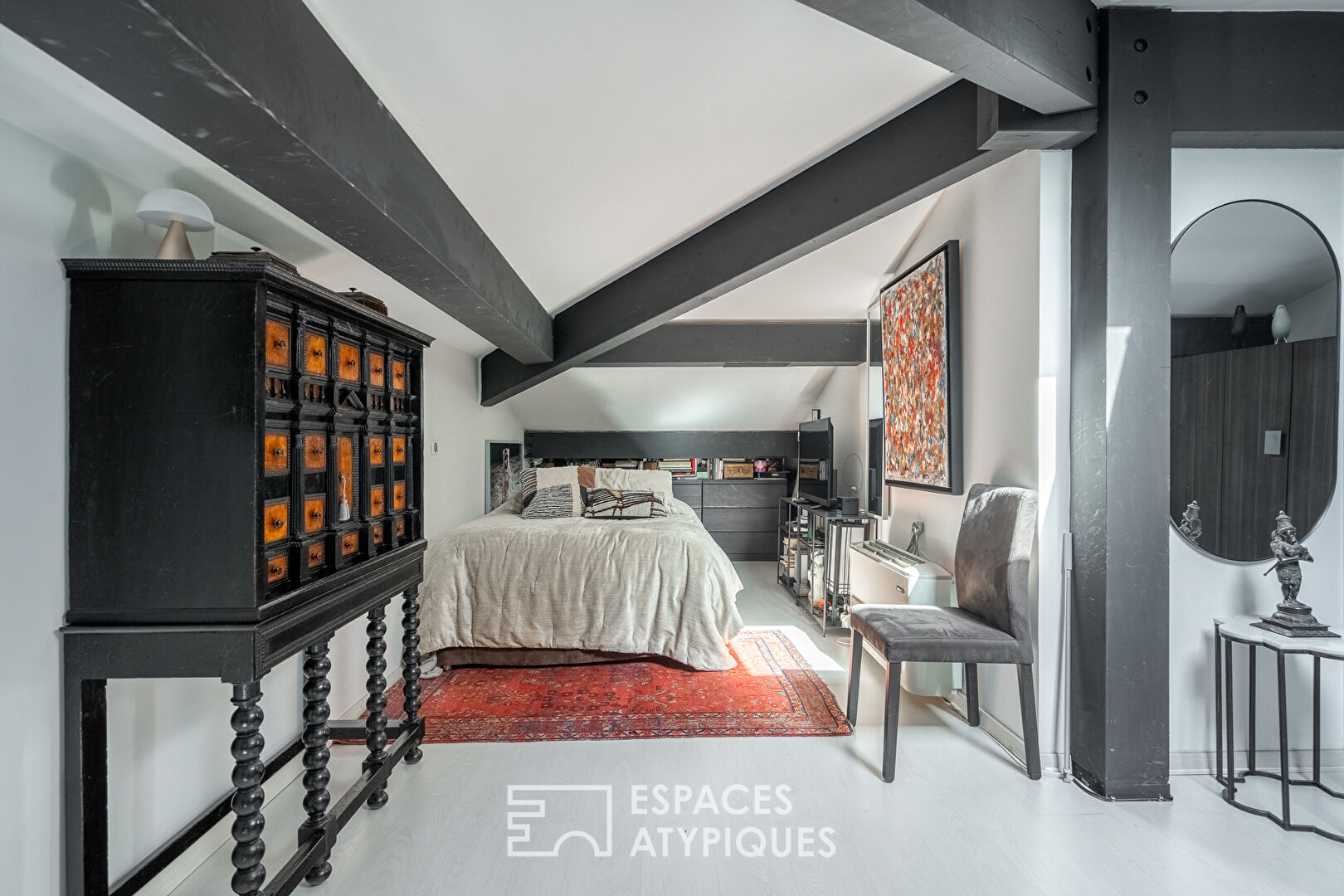 Renovated loft on the top floor