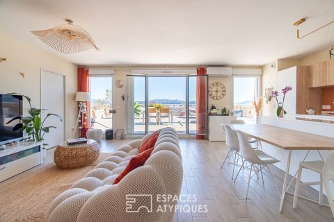 Appartement avec vue panoramique et terrasse au dernier étage