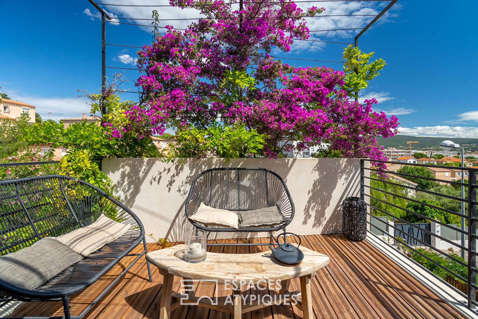 Maison contemporaine avec vue mer