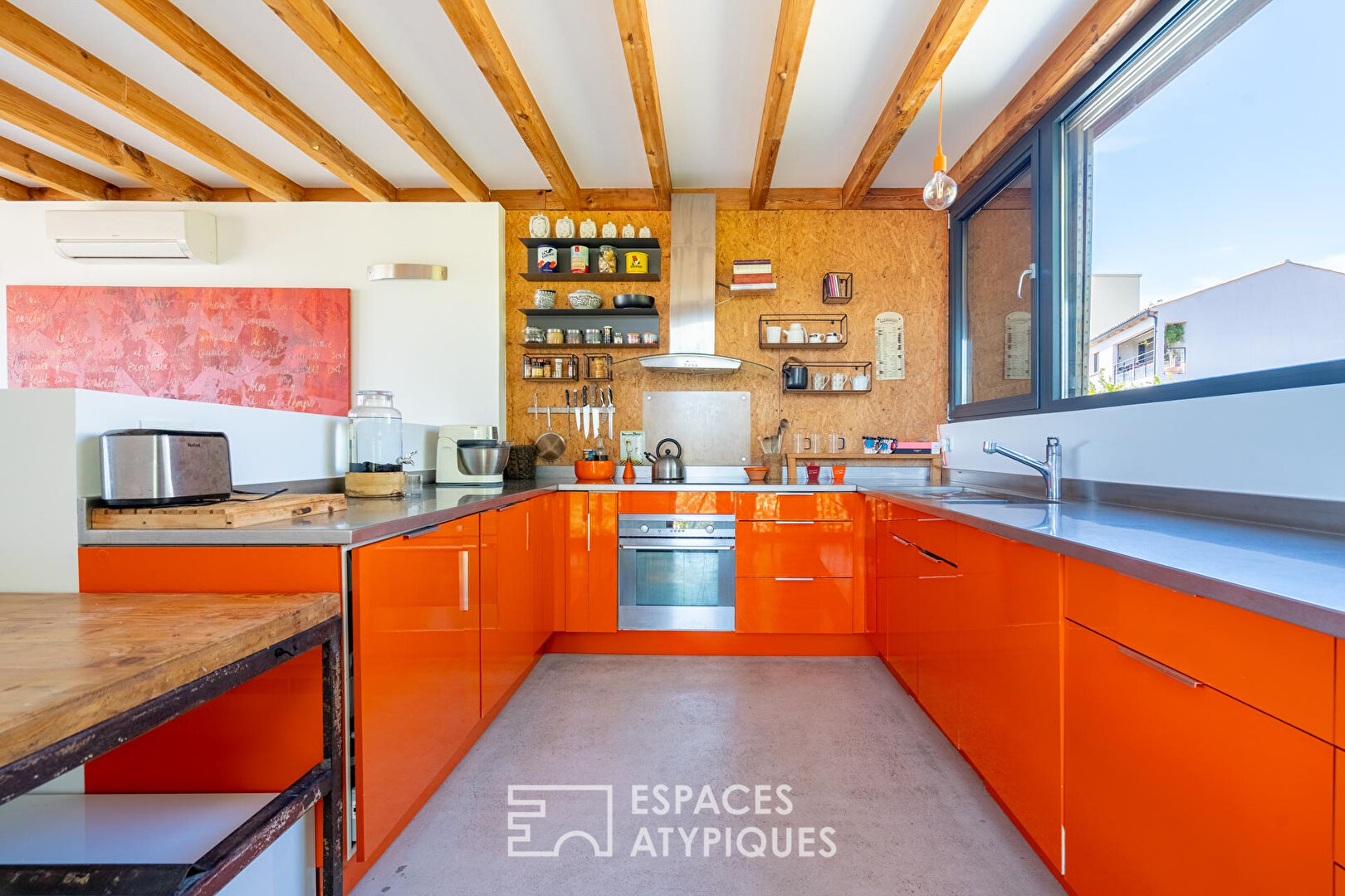 Maison contemporaine avec vue mer