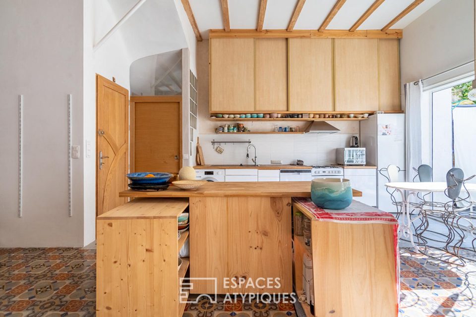 Loft avec jardin en centre ville