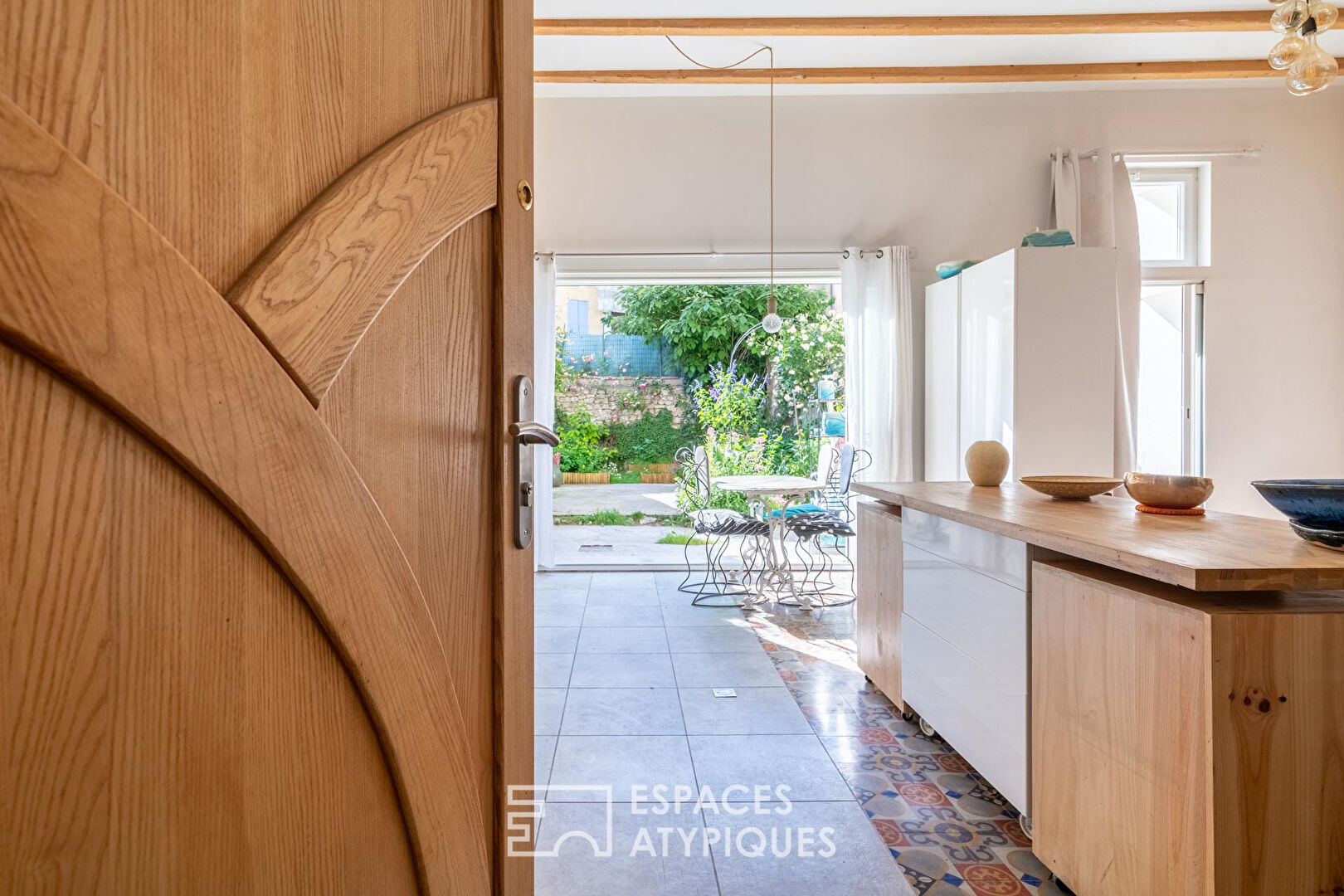 Loft avec jardin en centre ville