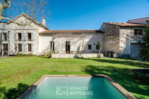 Charm and generous volumes for this renovated stone farmhouse