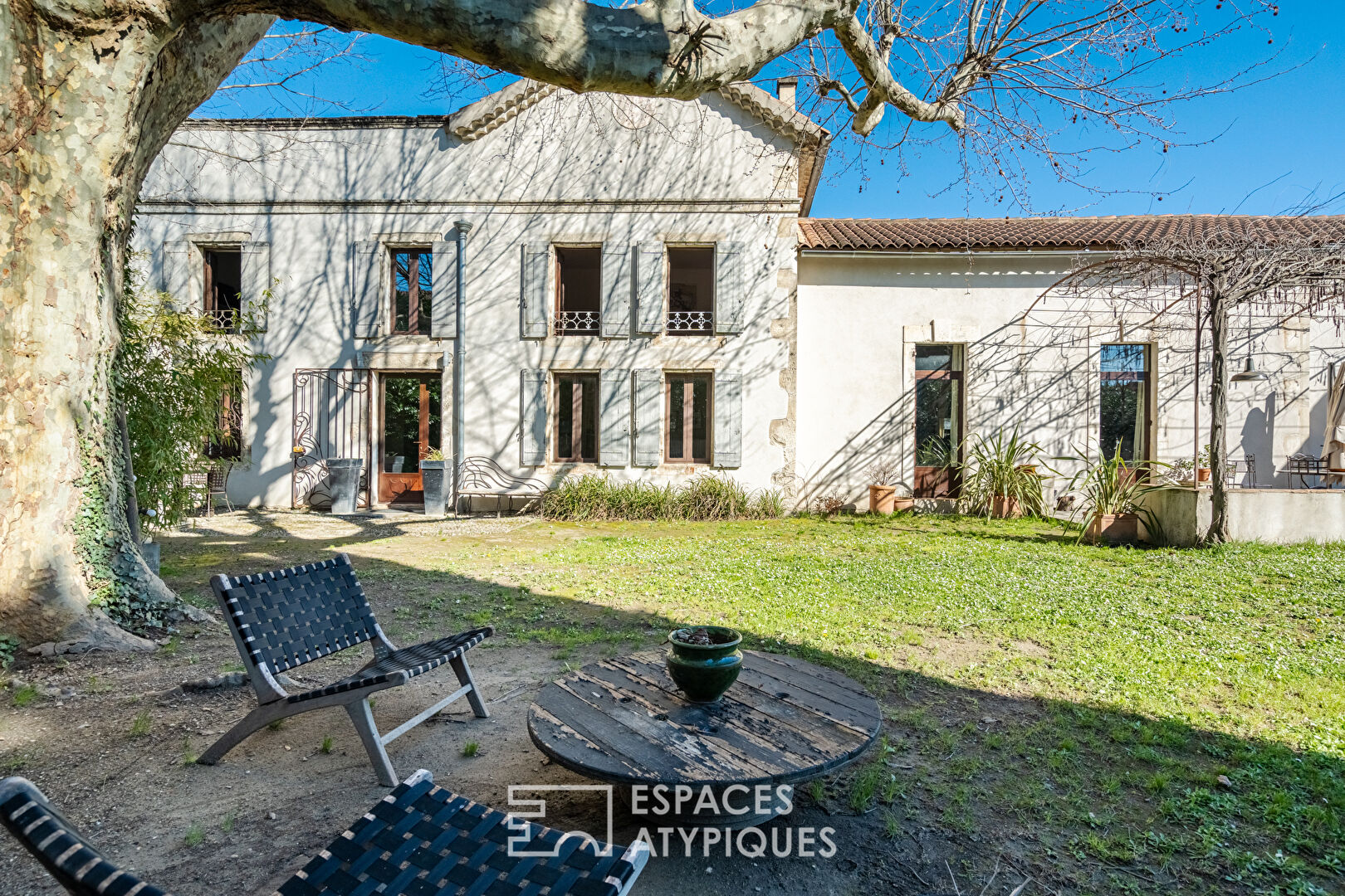 Charm and generous volumes for this renovated stone farmhouse