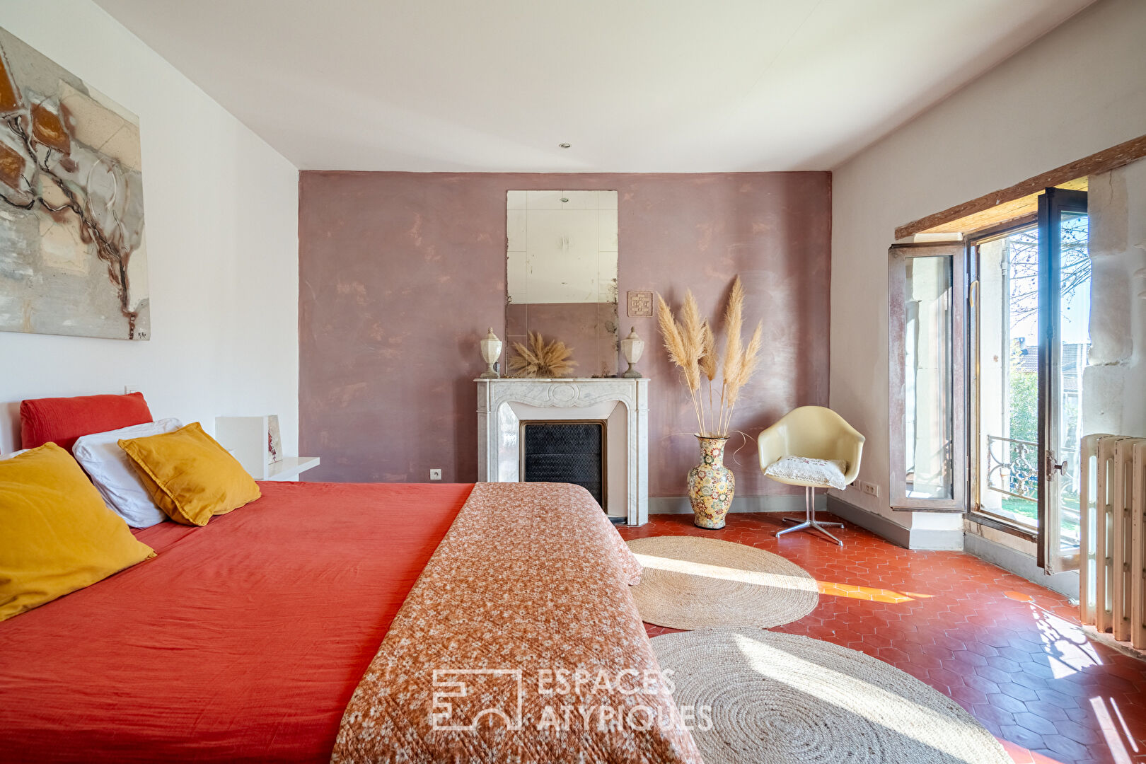 Charm and generous volumes for this renovated stone farmhouse