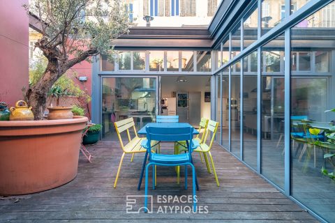 Loft d’architecte avec extérieur dans une ancienne manufacture