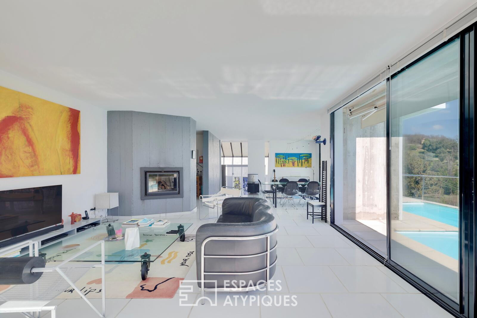 Architect-designed villa with sea view – LE ROURET