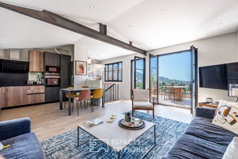 Superbe maison de ville en duplex de 100m² avec vue mer