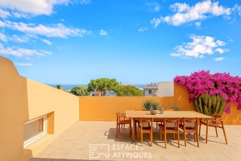 Duplex au dernier étage, offrant une vue mer panoramique sans aucun vis-à-vis