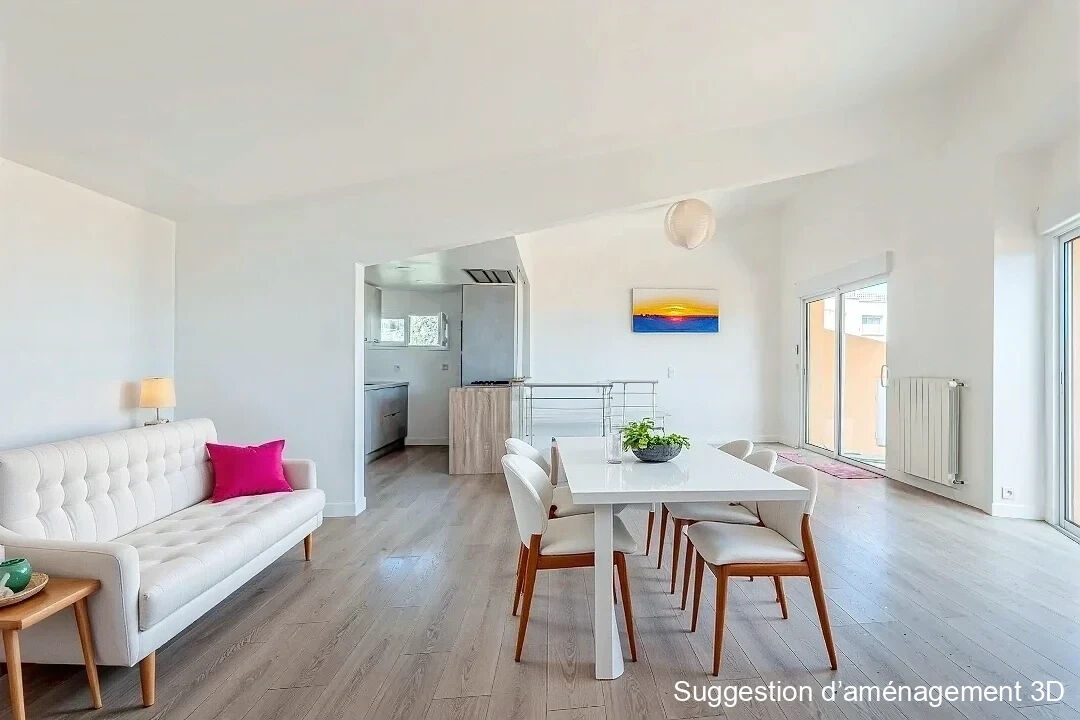Duplex au dernier étage, offrant une vue mer panoramique sans aucun vis-à-vis