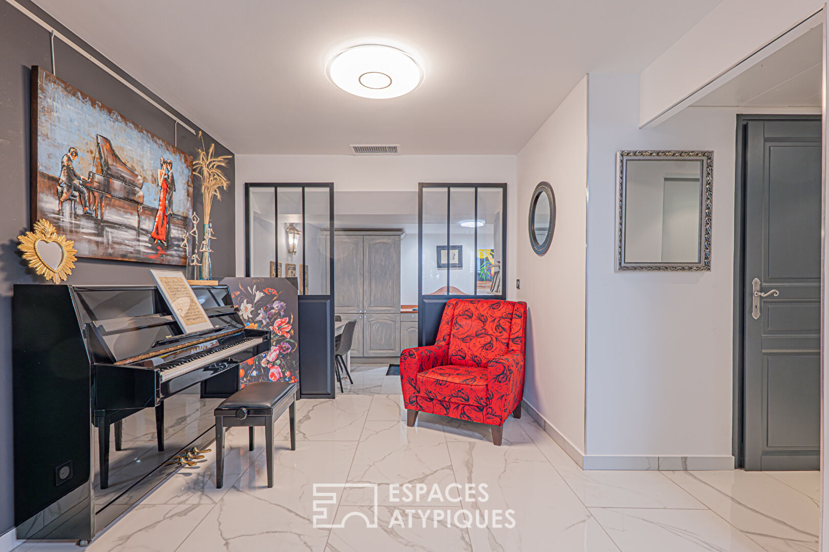 Fabron – Bien d’exception en rez-de-jardin avec vue panoramique mer