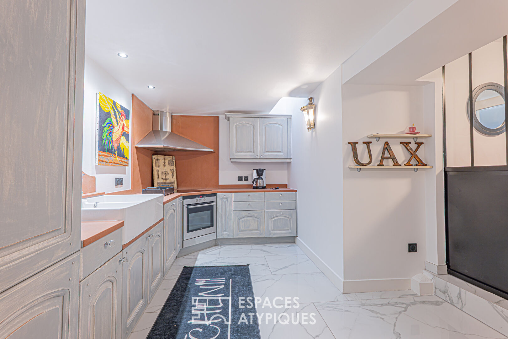 Fabron – Bien d’exception en rez-de-jardin avec vue panoramique mer