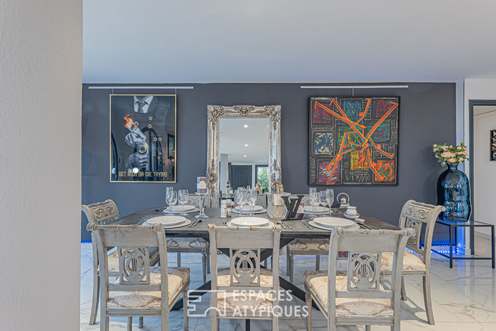 Fabron – Bien d’exception en rez-de-jardin avec vue panoramique mer