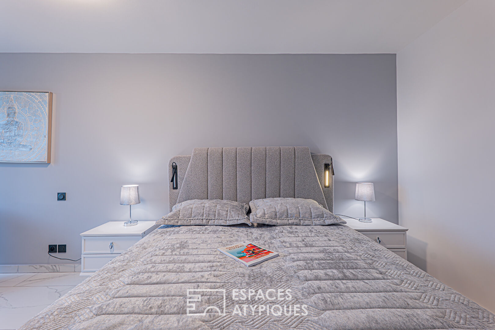 Fabron – Bien d’exception en rez-de-jardin avec vue panoramique mer