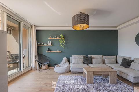 Rénovation contemporaine et douceur de vivre avec vue mer sur la Corniche Fleurie