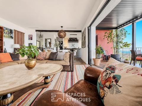 Beausoleil — Villa d&rsquo;architecte contemporaine en « dedans-dehors » suspendue face à Monaco