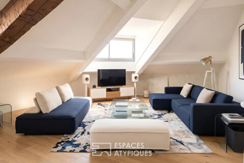 Appartement 2 pièces, esprit cocon en dernier étage à Cannes Banane