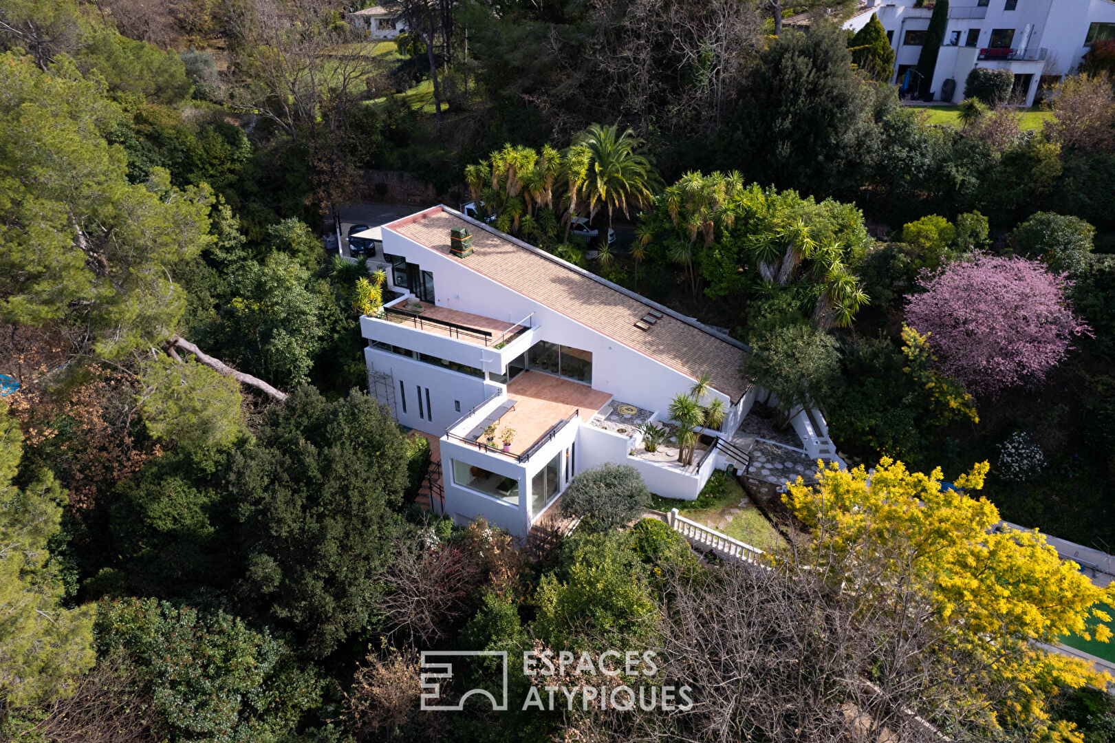 Villa californienne avec piscine et vue