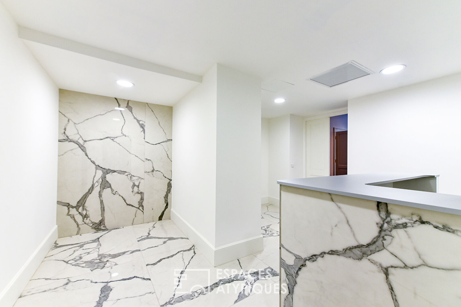 Anciens appartements transformés en Bureaux dans le centre de Nice.