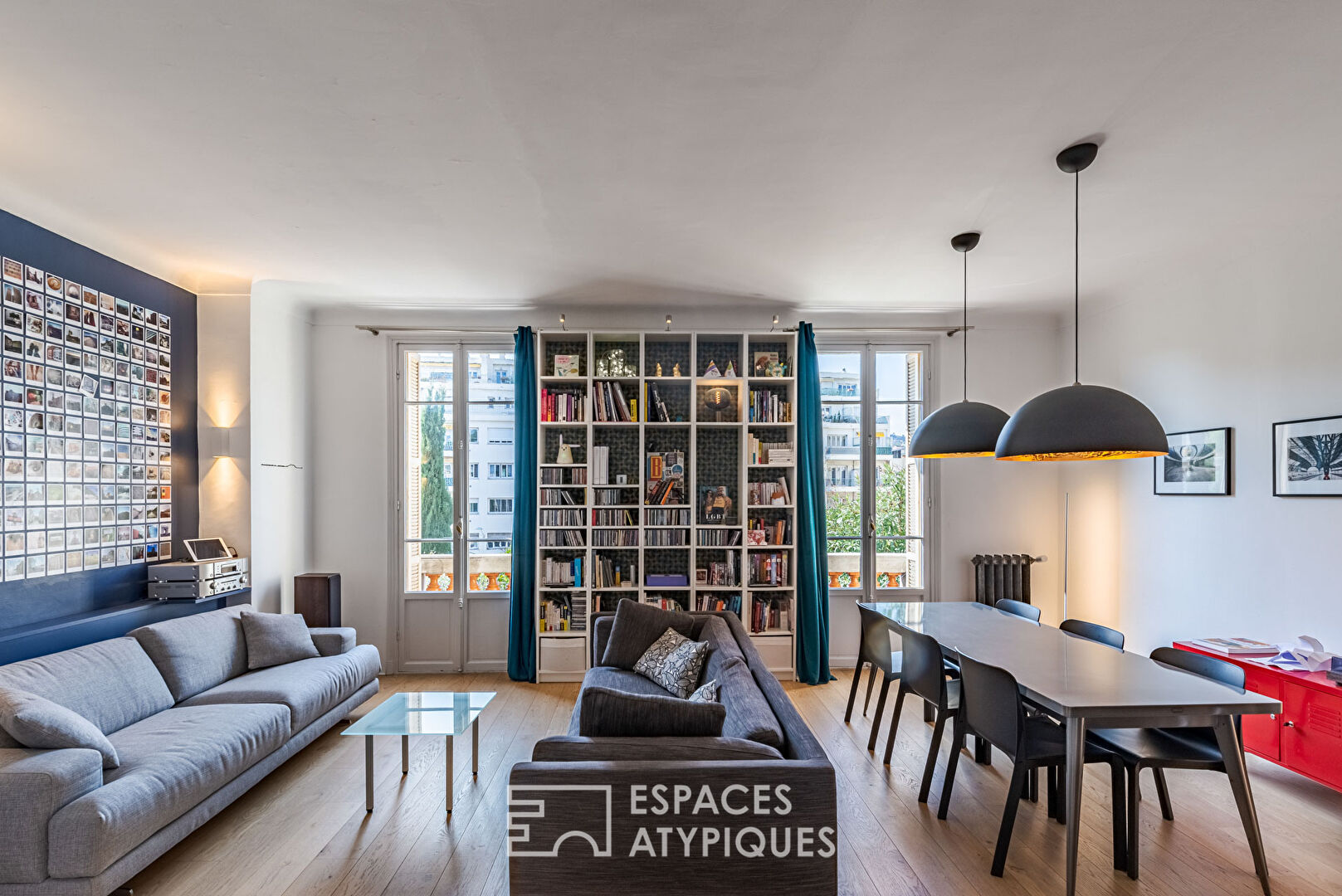 Appartement rénové avec jardin intimiste